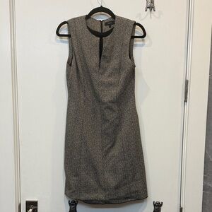 Theory Black and Gray Mini Dress